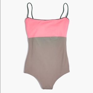 Madewell x Tavik color block swimsuit S